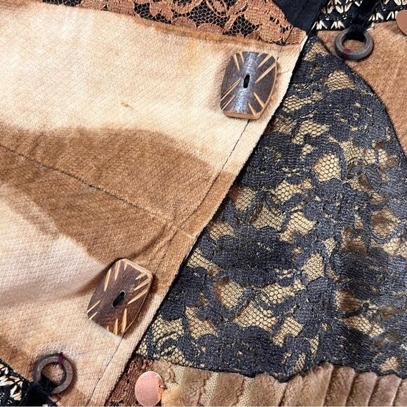 Sandy Starkman Animal Print Patchwork Silk Blend Art to Wear Jacket - Picture 11 of 14